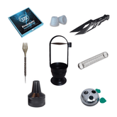 Hookah Accessory Pack - Gold - Silver - Black - Crown Hookah
